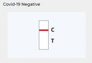 copy of negative covid test results